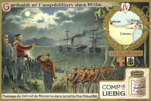 Átkelés a Messinai-szoroson 1860. augusztus 19-ről 20-ra virradó éjszaka alkotó: European School