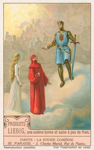 Dante, Az isteni komédia, Liebig-kártya, 20. század eleje (kromo) alkotó: European School