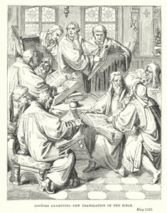 Orvosok vizsgálják a Biblia új fordítását (metszet) alkotó: European School
