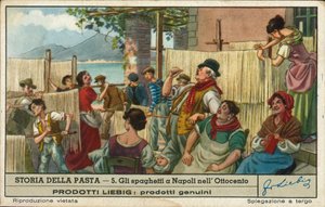 Spagetti szárítása, Nápoly alkotó: European School