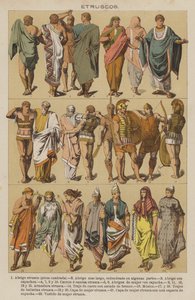 Etruszkok (színes litho) alkotó: European School