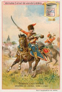 General de Zieten, Liebig kártya, 20. század eleje (kromo) alkotó: European School