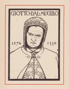 Giotto, olasz középkori művész (litográfia) alkotó: European School