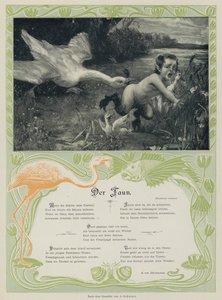 Faunt kergető liba (színes metszet) alkotó: European School