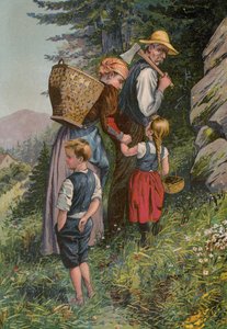 Grimms meséi: Hansel és Grethel (chromolitho) alkotó: European School