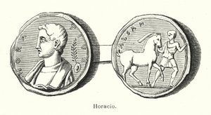 Horatius, római költő (litho) alkotó: European School