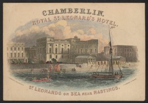 Hotel Trade Card (színes gravírozás) alkotó: European School