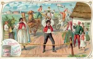 magyar esküvő (chromolitho) alkotó: European School