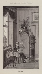 "Ideális" izzólámpás tűzhely égéstermékelvezetővel (litho) alkotó: European School