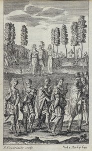 Illusztráció John Dryden Vergilius Aeneisének fordításához (metszet) alkotó: European School