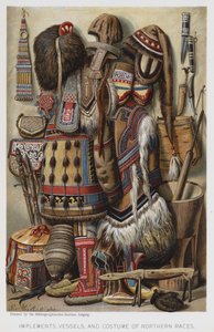 Az északi fajok eszközei, edényei és jelmezei (chromolitho) alkotó: European School
