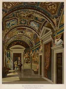 A Palazzo Doria belseje, Genova, Olaszország (színes litó) alkotó: European School
