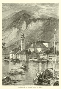 St Giulio szigete, Orta-tó (metszet) alkotó: European School