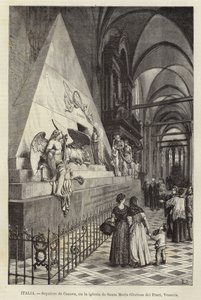 Olaszország - Canova sírja, a Santa Maria Gloriosa dei Frari templomban, Velencében