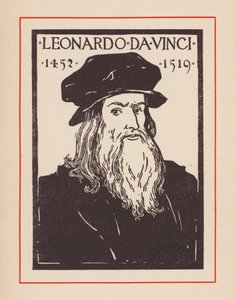Leonardo da Vinci, olasz reneszánsz polihisztor (litho) alkotó: European School