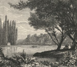 A nyárfák szigete Ermenonville-ben (metszet) alkotó: European School