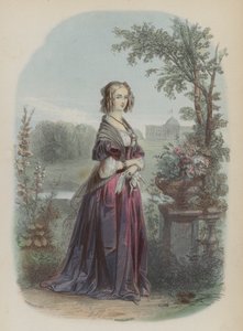 Orléans-i Louise, I. Lipót királyné hitvese, a belgák királya (színes metszet) alkotó: European School