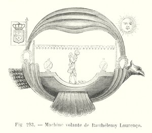 Machine volante de Barthelemy Lourenco (metszet) alkotó: European School