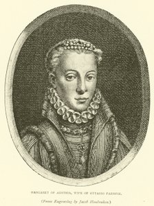 Ausztriai Margit, Ottavio Farnese felesége (metszet) alkotó: European School
