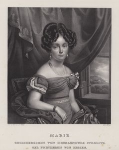 Marie, Mecklenburg-Strelitz nagyhercegnője (litho) alkotó: European School