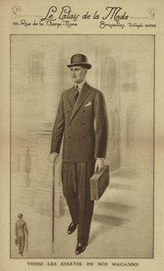 Férfi divat az 1930-as évek körül (litográfia) alkotó: European School