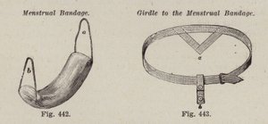 Menstruációs kötszer; Öv a menstruációs kötéshez (litho) alkotó: European School