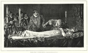 Michelangelo Vittoria Colonna holttestének tiszteletét (litho) alkotó: European School