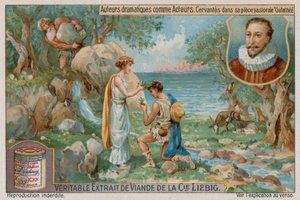 Miguel de Cervantes La Galateában alkotó: European School