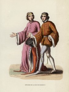 Richard Court of the Court of II (színes metszet) alkotó: European School