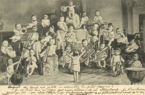 Csecsemőzenekar (litográfia) alkotó: European School