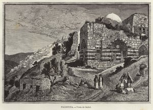 Palesztina, kilátás Safedre alkotó: European School