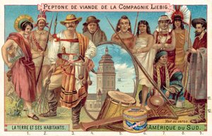 Dél-Amerika népei (chromolitho) alkotó: European School