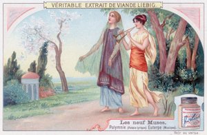Polyhymnia (lírai költészet) és Euterpe (zene) alkotó: European School