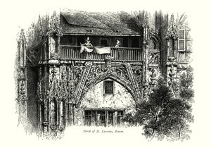 Szent Lőrinc tornáca, Rouen (metszet) alkotó: European School