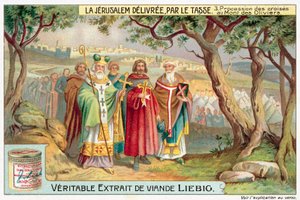 Keresztes körmenet az Olajfák hegyén (chromolitho) alkotó: European School