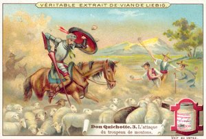 Jelenet a Don Quijote-ból (chromolitho) alkotó: European School
