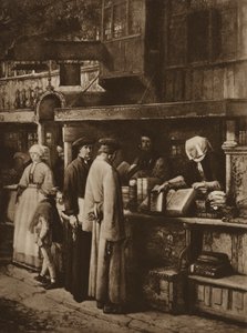 Jelenet egy könyvesboltban (litho) alkotó: European School
