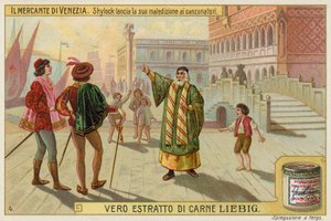 Shylock, Bassanio és Antonio alkotó: European School