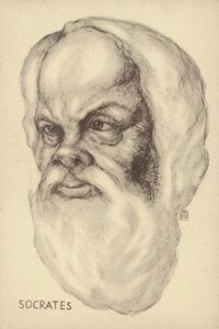Szókratész (Kr. e. 469-399), ókori görög filozófus (litho) alkotó: European School