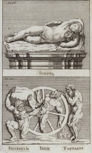 Alvás, Sziszifusz, Ixion, Tantalus (metszet) alkotó: European School