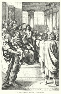 Szent Pál Festus és Agrippa előtt (metszet) alkotó: European School