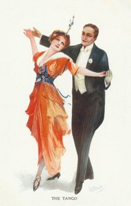 Tango (színes litográfia) alkotó: European School