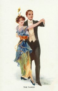 Tango (színes litográfia) alkotó: European School