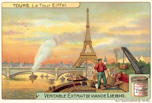 Az Eiffel-torony, Párizs (chromolitho) alkotó: European School