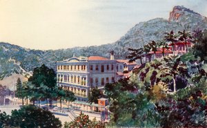 The International Hotel, Santa Thereza, Rio de Janeiro (színes litho) alkotó: European School