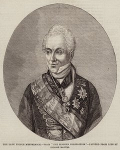 A néhai Metternich herceg (metszet) alkotó: European School
