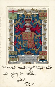 Nagy-Britannia és Írország Egyesült Királysága és a Kanadai Dominium (színes litográfia) alkotó: European School