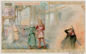 Robert és Izabella hercegnő esküvője, miközben Bertram alászáll a pokolba alkotó: European School