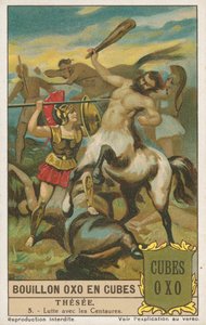Theseus, Liebig kártya, 20. század eleje (kromo) alkotó: European School