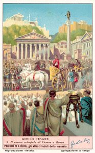 Julius Caesar diadala (chromolitho) alkotó: European School